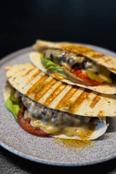 Burger tortilla