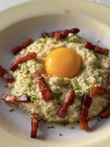 Owsianka Carbonara