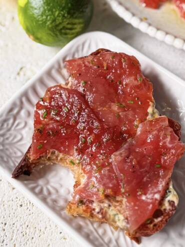 Carpaccio z tuńczyka